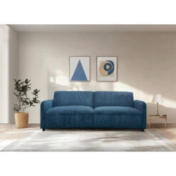 Alicia - Slaapbank 3-zits In Blauwe Stof -Leenbakker Winkel 646a8b18e7844c5e98533bb068f486f6