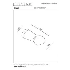 Lucide IPSOS Wandlamp - Zwart -Leenbakker Winkel 64800137b20d4f51aadc4e6bcb4fa49b