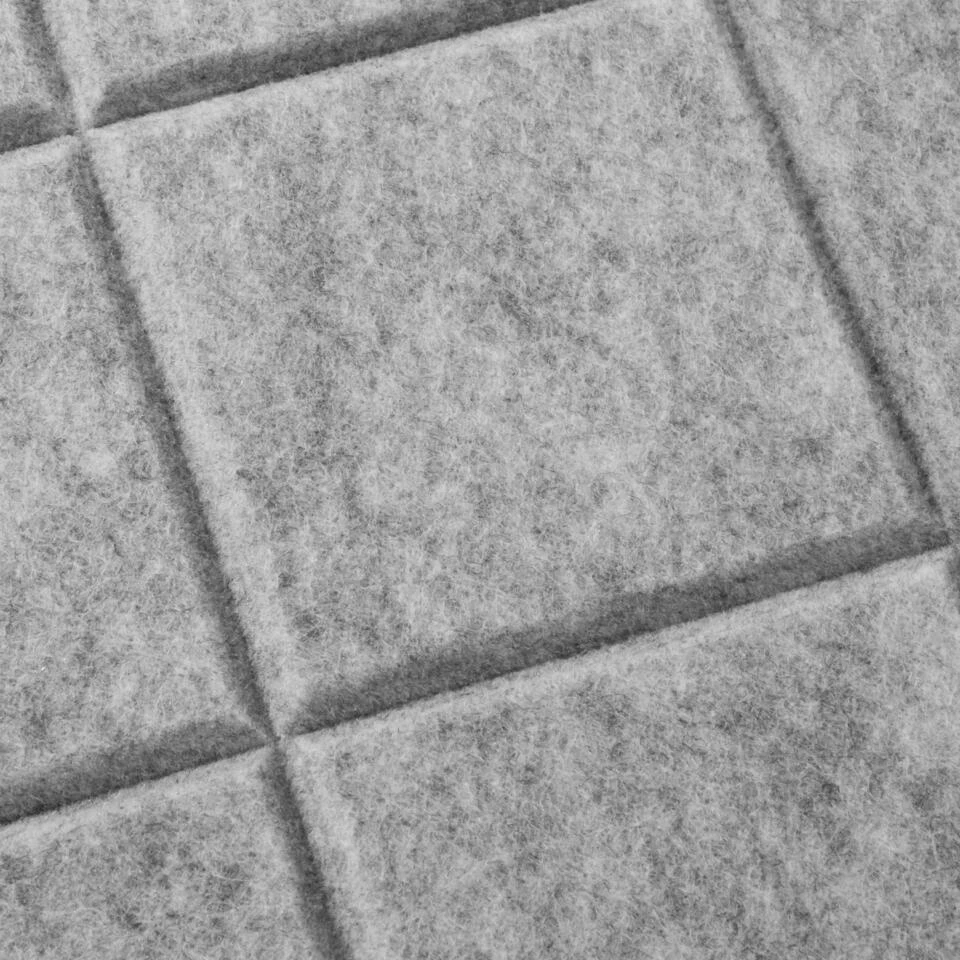 QUVIO Vilten Memobord Vierkant - Grijs - Set Van 4 4 QUVIO Vilten Memobord Vierkant - Grijs - Set Van 4 - Afbeelding 4