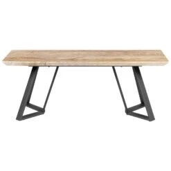 Beliani Hocker UPTON - Lichte Houtkleur Mdf, Metaal -Leenbakker Winkel 665c41733e224f289f8388093bcbe220