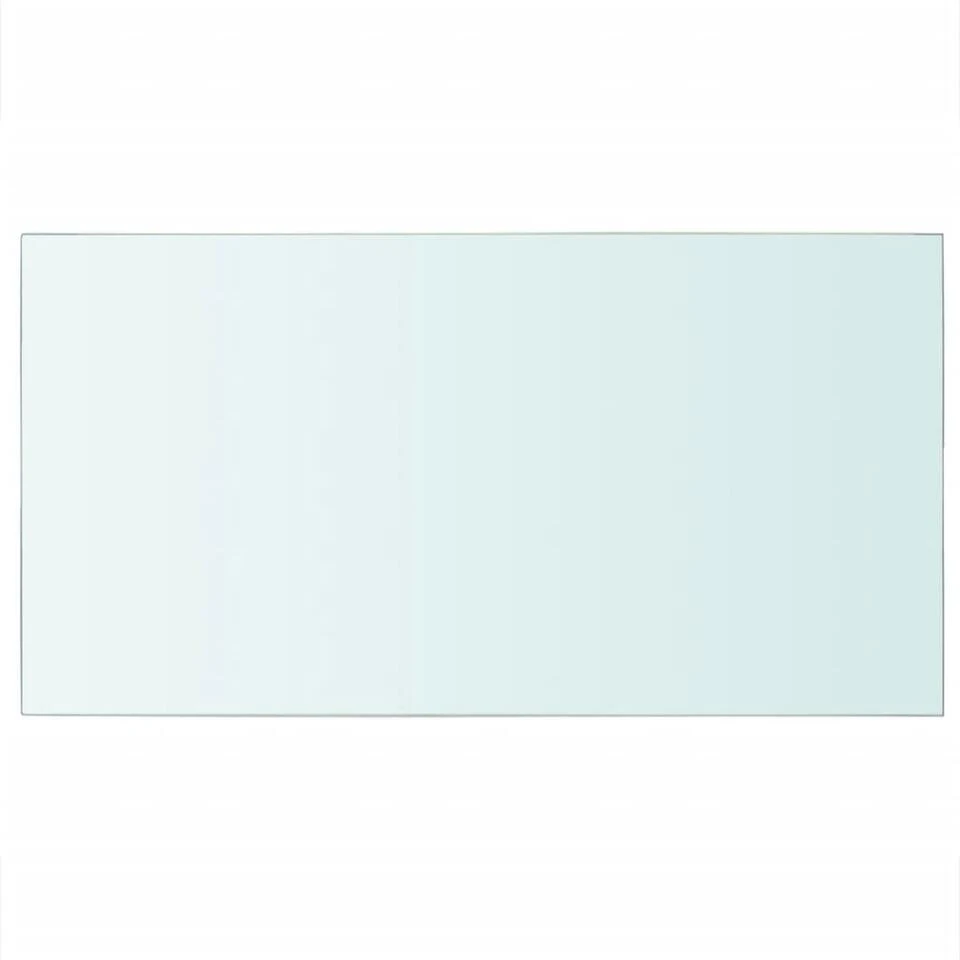 VidaXL Schappen 2 St 40x25 Cm Glas Transparant 3 VidaXL Schappen 2 St 40x25 Cm Glas Transparant - Afbeelding 3