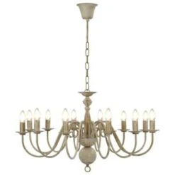 VidaXL Kroonluchter 12xE14 Antiekwit -Leenbakker Winkel 69651bd0002849e990867bb92a6ef72e