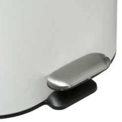 5Five - Prullenbak/pedaalemmer Wit Rvs Metaal 6 Liter - 15x24x30 Cm -Leenbakker Winkel 6b4f03979e9240d085a917409bc6750c
