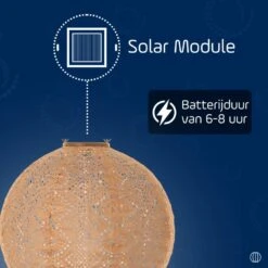 LUMIZ Solar Lampion Lace Rond - 30 Cm - Abrikoos -Leenbakker Winkel 6be1ffac216949479eb61bfd8a6daadd