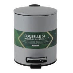 Urban Living Pedaalemmer Toulon - Betongrijs - 5L - Metaal -Leenbakker Winkel 6cdf495077314a58bc7cdefc1a3d3d18