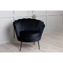 Svea - Rano Fauteuil - Velvet - Zwart -Leenbakker Winkel 6d5f29580466470da380970bd4d33735