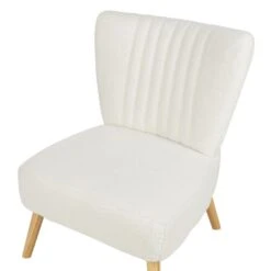 VAASA - Fauteuil - Wit - Polyester -Leenbakker Winkel 6d6c804218734767b33793e8389b767f