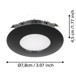 EGLO Pineda Inbouwlamp - LED - Ø 16.5 Cm - Zwart 5 EGLO Pineda Inbouwlamp - LED - Ø 16.5 Cm - Zwart -Leenbakker Winkel 6eacf4de022b40779ef721c7ca59ae3a