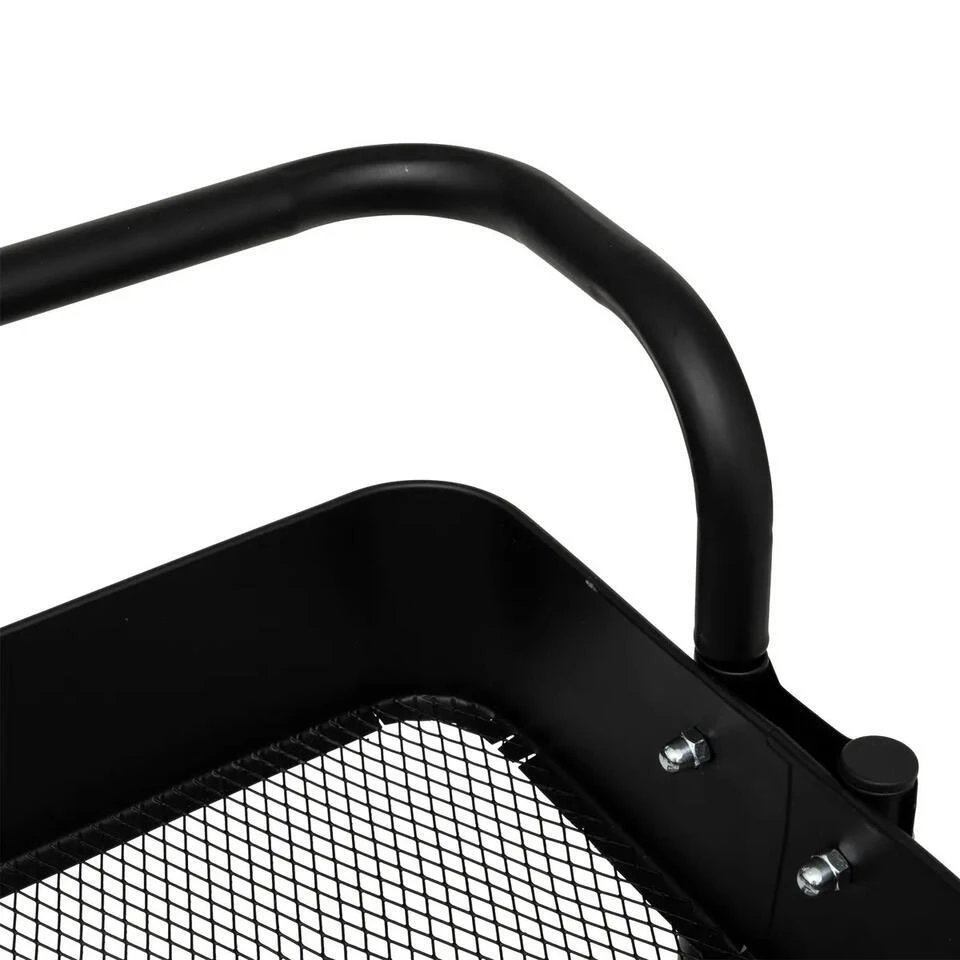 5Five Keuken/badkamer Opberg Trolley - 3 Laags - Zwart 2 5Five Keuken/badkamer Opberg Trolley - 3 Laags - Zwart - Afbeelding 2