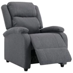 VidaXL Fauteuil Verstelbaar Stof Donkergrijs -Leenbakker Winkel 6f4f00868acb48218a7ef7564a22e9d8
