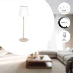 EGLO Fiorana Tafellamp - E14 - 53 Cm - Zandkleur/Beige/Wit -Leenbakker Winkel 6fb3e40e68314656b7b5977eb381c484