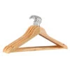 Kledinghangers Naturel - Hout - 8 Stuks