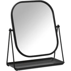 Badkamerspiegel - Zwart - 29x24x12 Cm