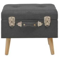 VidaXL Opbergkrukken 3 St Stof Donkergrijs -Leenbakker Winkel 70b902526cdd4361915d3403838007d4