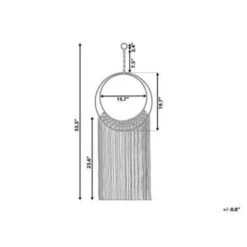 Beliani Wanddecoratie ALUVA - Beige Katoen -Leenbakker Winkel 70efce2eb15244e68b7e29412b6a33a0