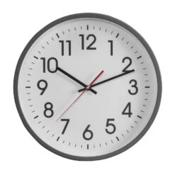 Wandklok Oslo - Grijs - 4,8xØ35,5 Cm