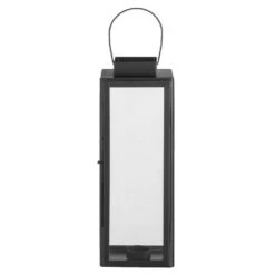 Lantaarn Harvest - Zwart - 35x12x12 Cm