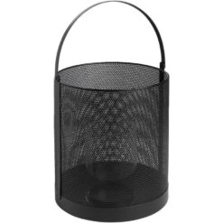 Windlicht Malaga - Zwart - 24xØ23 Cm