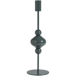 Kandelaar Lilly - Groen - 28xØ8,8 Cm -Leenbakker Winkel 71314733 0102