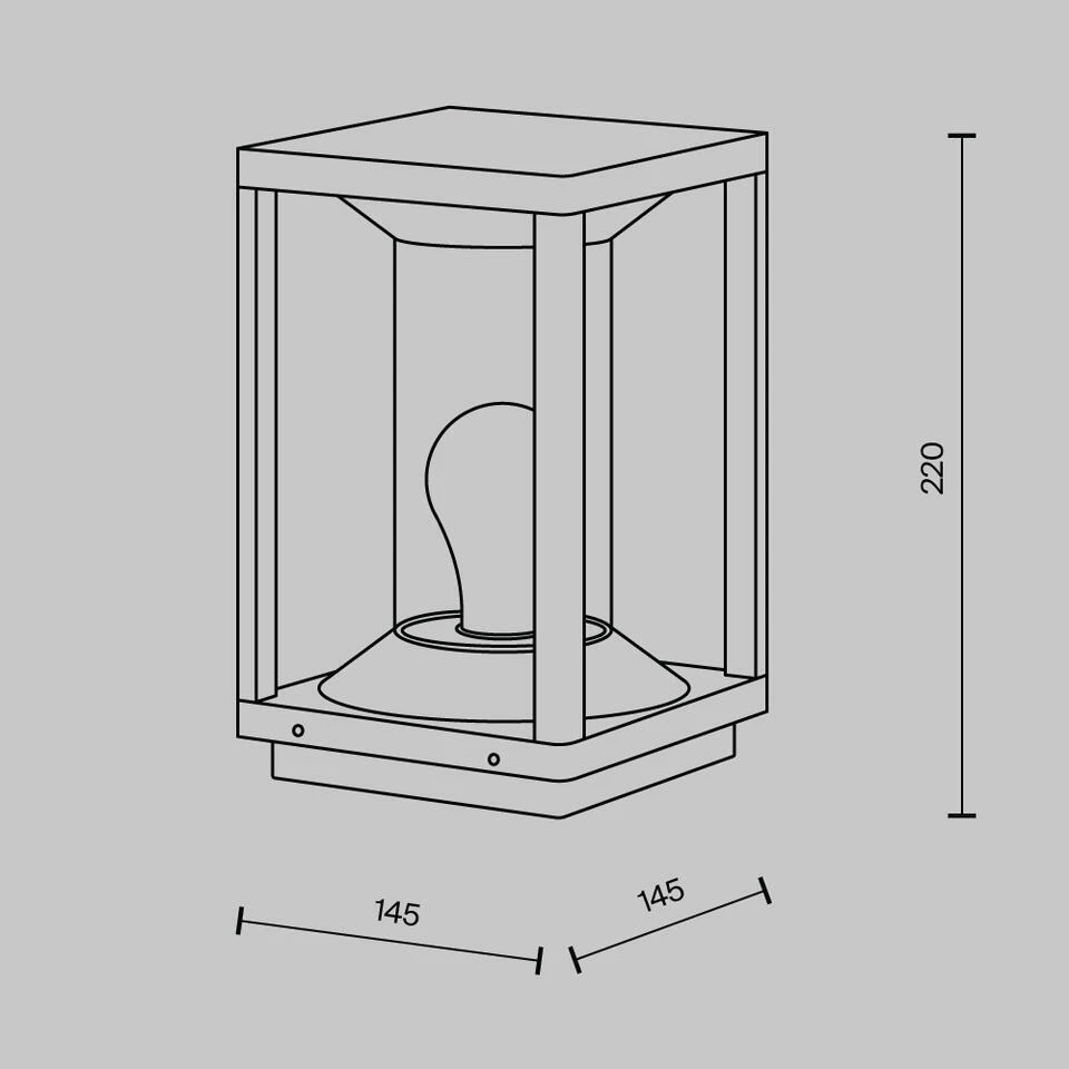Maytoni Outdoor - Landschapsverlichting Cell - Grafiet 7 Maytoni Outdoor - Landschapsverlichting Cell - Grafiet - Afbeelding 7