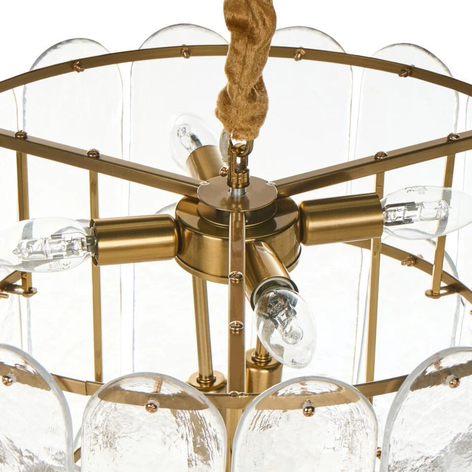 CARAVELI - Kroonluchter - Messing/Transparant - Glas 8 CARAVELI - Kroonluchter - Messing/Transparant - Glas - Afbeelding 8