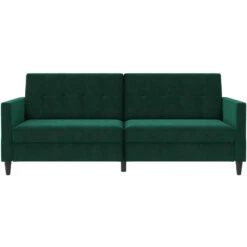 Hartford - 3-zits Slaapbank Donkergroen Fluweel -Leenbakker Winkel 74af86d7cd1943ddb04ed146e72dccf2