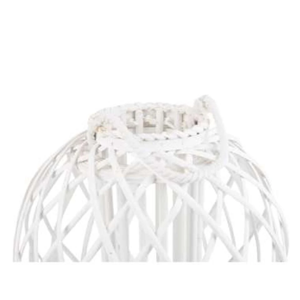 Beliani Windlichtzuilen SAMOA - Wit Wilgenhout 2 Beliani Windlichtzuilen SAMOA - Wit Wilgenhout - Afbeelding 2