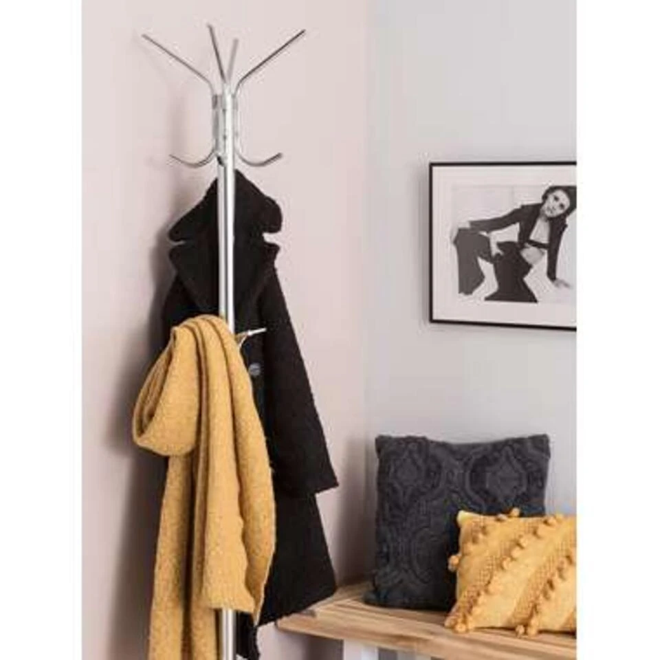 Beliani Kledingstandaard CLAXTON - Zilver Rvs 3 Beliani Kledingstandaard CLAXTON - Zilver Rvs - Afbeelding 3