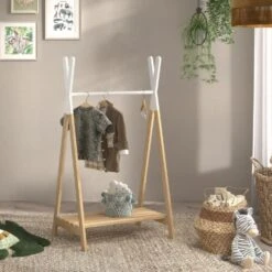 Kledingrek Voor Kinderen Kiddy - Grenen/wit -Leenbakker Winkel 77e9427ec1ef4211b9b6b4ec34be5d71