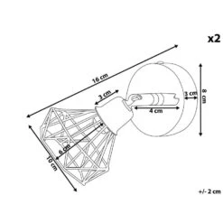 Beliani Muurlamp ERMA - Zilver Metaal -Leenbakker Winkel 784cca453a6a4da39c9efd9d5a4ddc0b