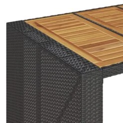 VidaXL - Tuinbartafel - Zwart - Poly Rattan - 105 X 80 X 110 Cm -Leenbakker Winkel 78a6c98654594bcbaf9744ba6284e802
