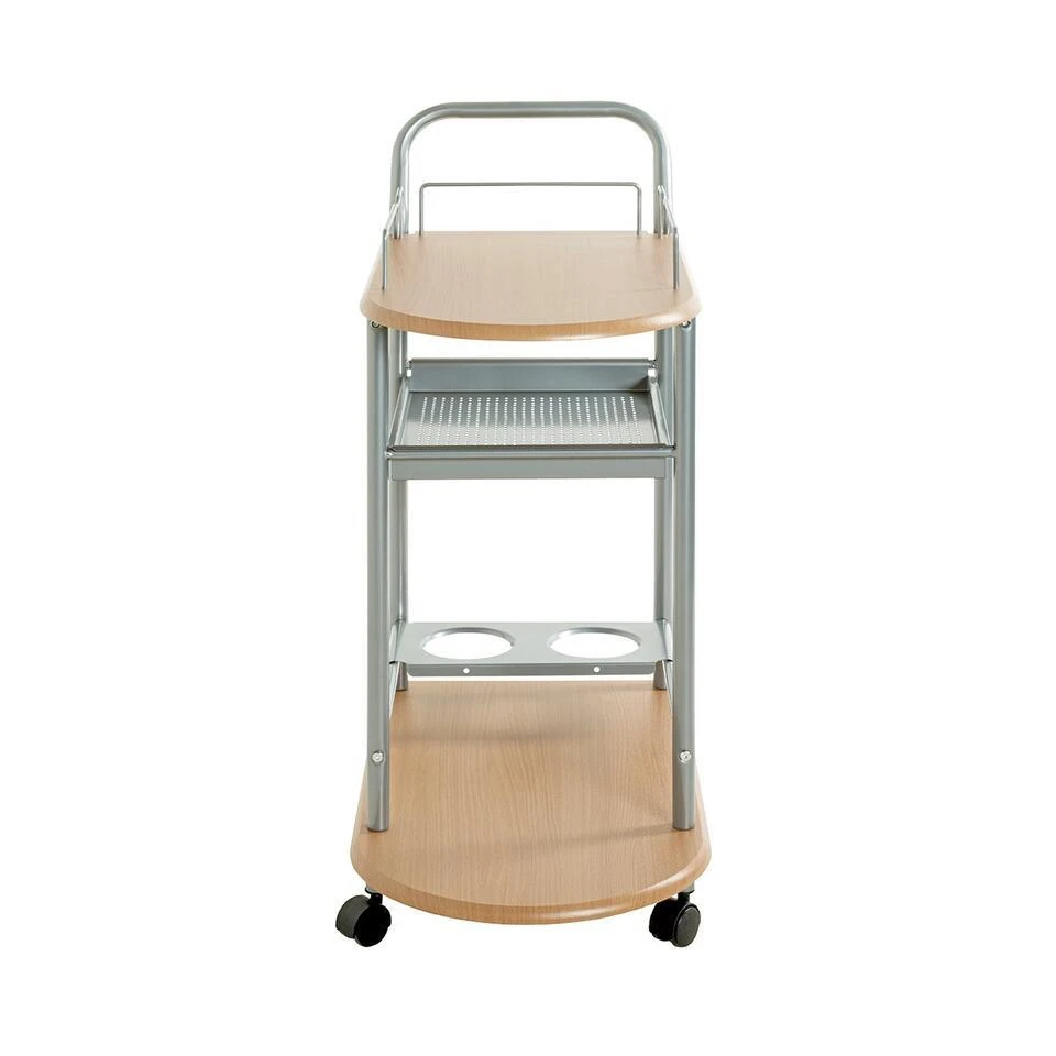 Haku Keukentrolley Met Beukenhouten Planken - 15 Kg Draagvermogen 4 Haku Keukentrolley Met Beukenhouten Planken - 15 Kg Draagvermogen - Afbeelding 4