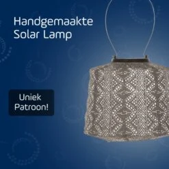 LUMIZ Solar Lampion Lace Lamp - 20 Cm - Taupe -Leenbakker Winkel 78e32c566b9e4e63af9856105fc513a8