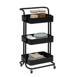 5Five Keuken/badkamer Opberg Trolley - 3 Laags - Zwart 9 5Five Keuken/badkamer Opberg Trolley - 3 Laags - Zwart -Leenbakker Winkel 793ca50d2bd943e1ab0e117467a85b95