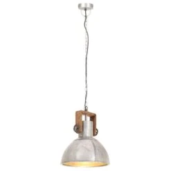 VidaXL Hanglamp Industrieel Rond 25 W E27 30 Cm Zilverkleurig -Leenbakker Winkel 799012e8af5a48feb8cf320d991dafb2