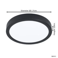 EGLO Fueva 5 Opbouwlamp - LED - Ø 21 Cm - Zwart/Wit 7 EGLO Fueva 5 Opbouwlamp - LED - Ø 21 Cm - Zwart/Wit -Leenbakker Winkel 79a47da28cc14982a5c94251f8b2bccf