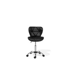 Beliani Bureaustoel VALETTA - Zwart Kunstleer -Leenbakker Winkel 79ad384798de4f608df85d4f200407b3