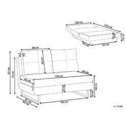 JERSLEV - 2-zits Slaapbank - Off-white - Bouclé -Leenbakker Winkel 7b6cf067b3164c8893b6d6f7b6f92092