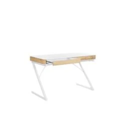 Beliani Bureau FONTANA - Wit Mdf -Leenbakker Winkel 7c9e3a16fd7b4dc1b2d2a8ff72b1fa9a