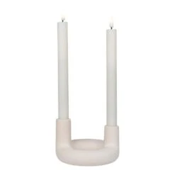 QUVIO Kandelaar Beige – Keramiek – Beige -Leenbakker Winkel 7cbca1ce569746a6a2b1dd8b26bc97d1