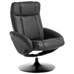 APATE - Relaxfauteuil Met Voetenbank - Zwart - Veganistisch Leer -Leenbakker Winkel 7e2e6c91bd544f9898d33debff9f4b68
