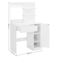 Furnihaus Kaptafel Met Rechthoekige Spiegel En 1 Lade Cosmetische Tafel -Leenbakker Winkel 7e6d2a75aba44ccbb1d9fc041b6eb40e