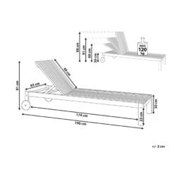 BELLANO - Ligstoel - Lichthout - Acaciahout -Leenbakker Winkel 7e9e96c0602145dda0848d38162842d5