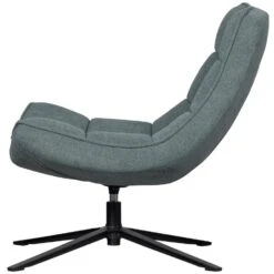 WOOOD Maudi Draaifauteuil - Polyester - Blue Stone - 84x74x86 -Leenbakker Winkel 7ecc3235b85d4319af7345331cf6ca68