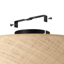 EGLO Marford Plafondlamp - E27 - Ø 50 Cm - Zwart/Natuur/Raffia -Leenbakker Winkel 80f27d47c23a4be4b1837e42b739d628