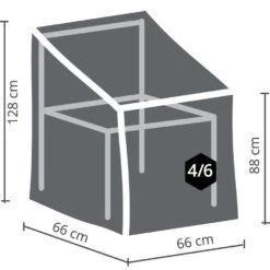Outdoor Covers Premium Hoes - Stapelstoel - 128x66x66 Cm -Leenbakker Winkel 81005644 9000