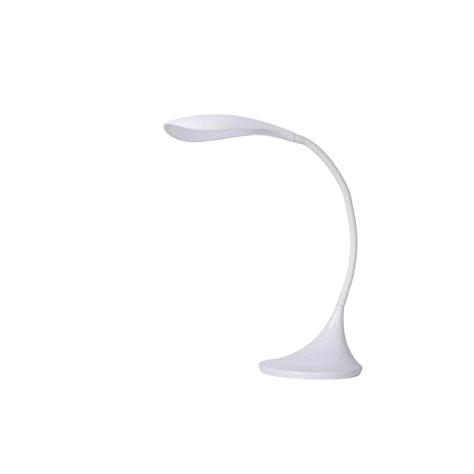 Lucide Bureaulamp Emil LED - Wit - Ø17 Cm 2 Lucide Bureaulamp Emil LED - Wit - Ø17 Cm - Afbeelding 2