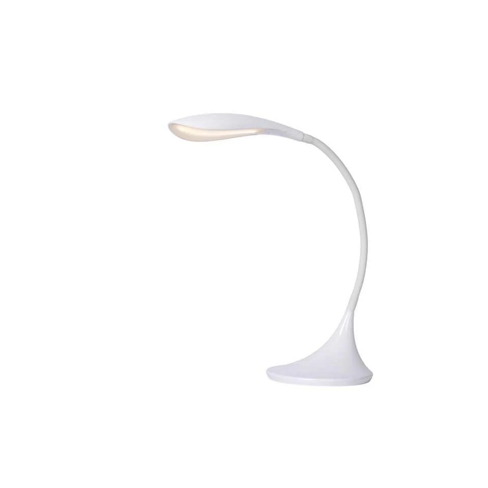 Lucide Bureaulamp Emil LED - Wit - Ø17 Cm 1 Lucide Bureaulamp Emil LED - Wit - Ø17 Cm