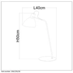 Lucide Bureaulamp Shadi - Zwart - Ø20 Cm -Leenbakker Winkel 81016107 1600
