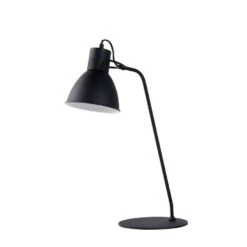 Lucide Bureaulamp Shadi - Zwart - Ø20 Cm